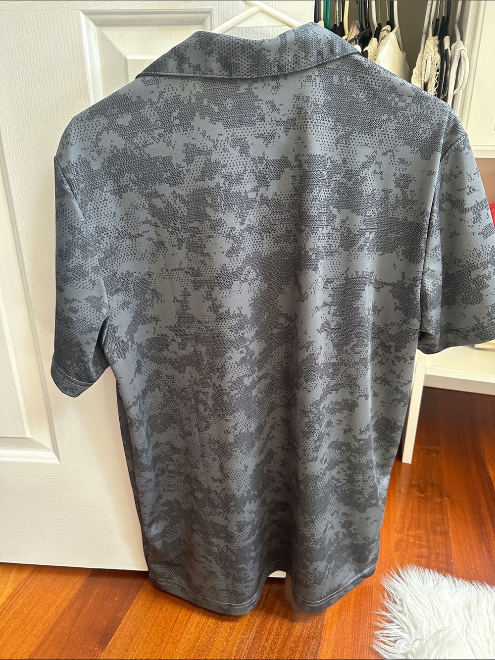 Men's Subaru Logo Gray Digi-Camo Polo Shirt Medium - Picture 7 of 8